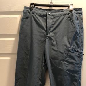 Eddie Bauer Size 10 capris. Worn once. Grayish/blue in color. Smoke free home.